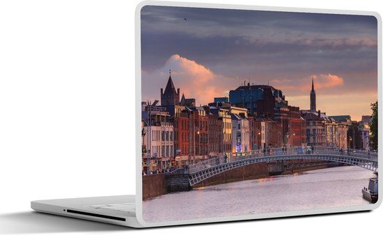 Autocollant pour ordinateur portable – 13,3 pouces – Half Penny Bridge au coucher du soleil – 31×22,5 cm – Autocollants pour ordinateur portable – Skin pour ordinateur portable – Housse