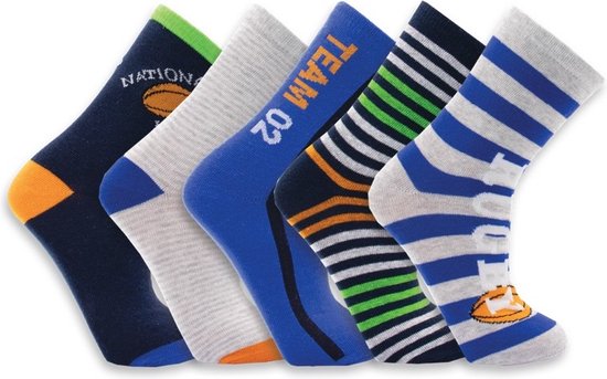 Chaussettes enfants avec élasthanne – prix par 5 paires assorties