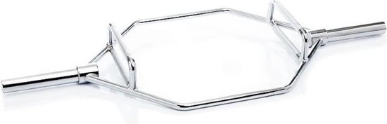 Barre Hex olympique Muscle Power – Barre de musculation – Barre trapèze – 160 cm