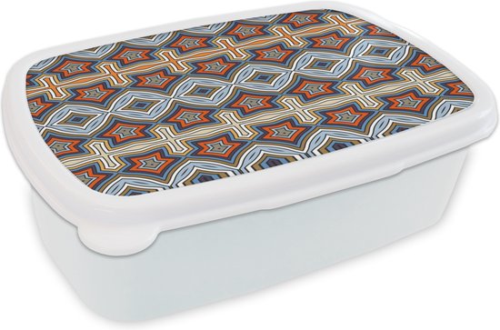 Bread Bin Wit – Lunch Box – Bread Box – Motif – Afrique – Formes – 18x12x6 cm – Adultes