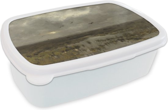 Boîte à pain Wit – Boîte à lunch – Boîte à pain – Le marais – Tableau d&rsquo;Anton Mauve – 18x12x6 cm – Adultes