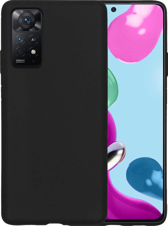 Coque adaptée pour Xiaomi Redmi Note 11s coque en Siliconen – coque adaptée pour Xiaomi Redmi Note 11s coque Siliconen – Zwart