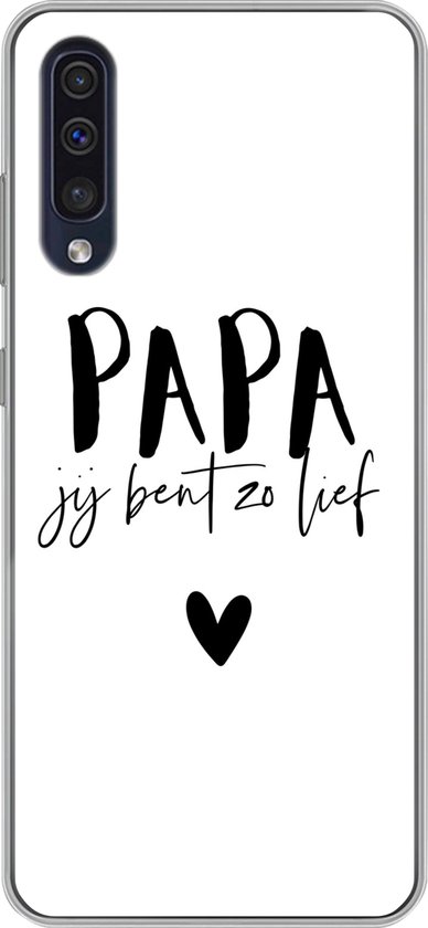 Coque Samsung Galaxy A30s – Papa – Cadeaux père – Citations – Siliconen