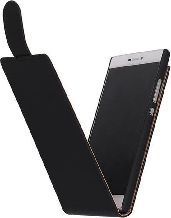 Étui à Rabat Huawei P8 Zwart Solid Classic – Housse Etui