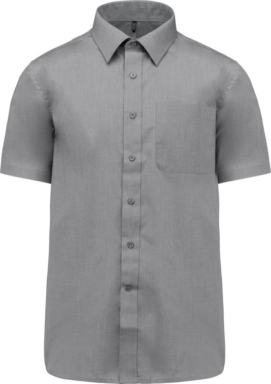 Chemise homme &lsquo;Ace&rsquo; manches courtes marque Kariban Marl Storm Grey taille 6XL