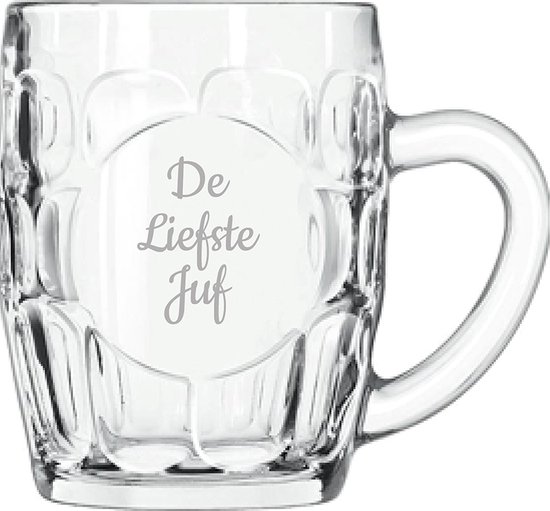 Chope à bière gravée 55cl De Liefste Miss