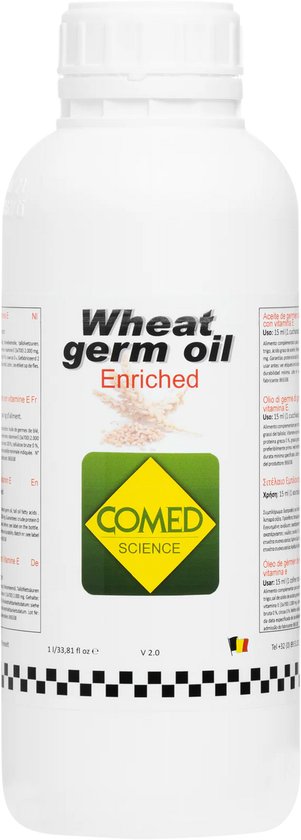 Comed- Huile de germe de blé – Huile de germe de blé – Germe de blé à la vitamine E – Bouteille de 1 litre