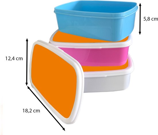 Boîte à lunch Blauw – Boîte à lunch – Boîte à pain – Oranje – Saisons – Automne – 18x12x6 cm – Enfants – Garçon – Cadeau Sinterklaas – Distribution de cadeaux pour enfants – Cadeaux chaussures Sinterklaas