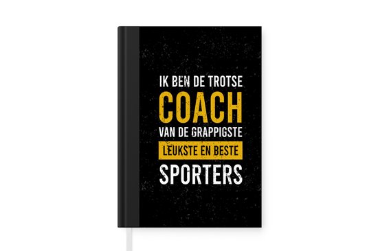 Cahier – Cahier d&rsquo;écriture – Sorts – Jaune – Coach – Cahier – Taille A5 – Bloc-notes – Cadeaux Sinterklaas – Cadeaux pour enfants – Cadeaux chaussures – Petits cadeaux