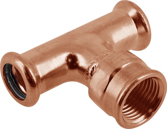 Bonfix Press pièce en T 15×1 / 2×15 mm, presse persxbix, cuivre rouge