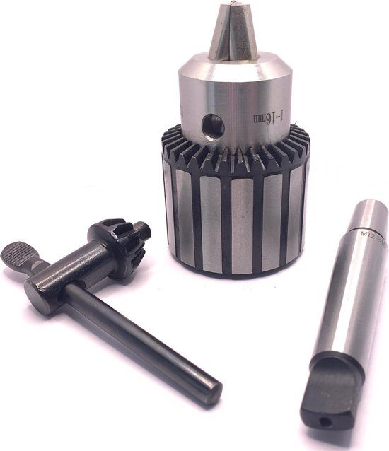 Bried Mandrin à clé 1-16 mm (B16) avec mandrin MT2/MK2-B16 – Mandrin à clé – Avec. Clé de serrage