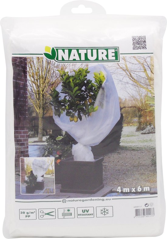 Couverture d&rsquo;hiver Nature polaire blanc 4 x 6 m 6030117
