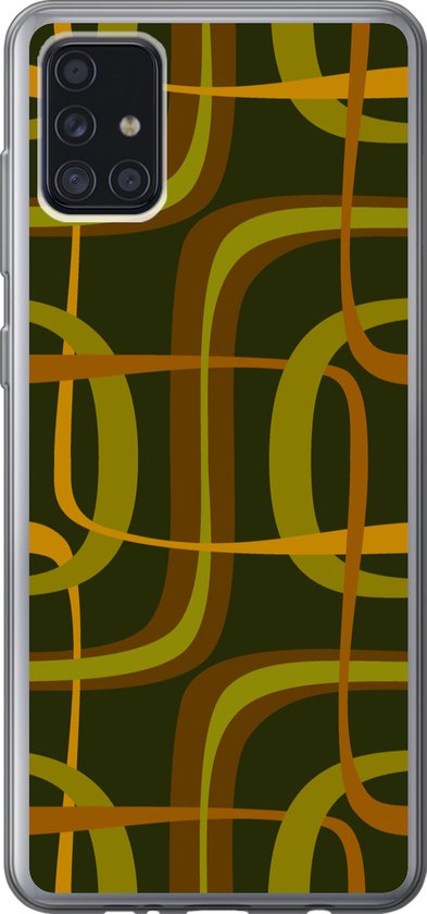 Coque Samsung Galaxy A52 5G – Années 1970 – Rétro – Vert – Coque en Siliconen téléphone –