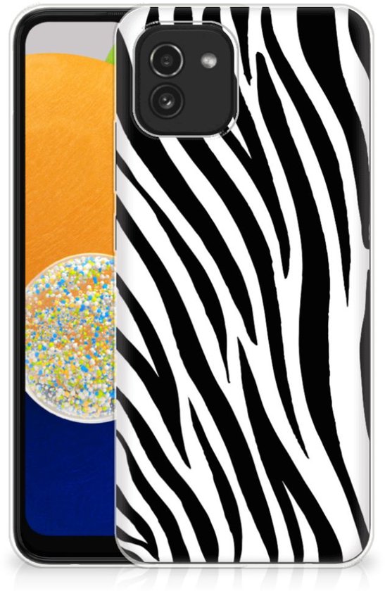 Coque pour Samsung Galaxy A03 Tenphone Etui Coque Zèbre