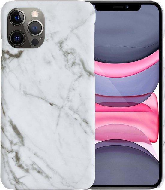 Coque Marble pour iPhone 11 Pro Max Coque Rigide Wit avec Imprimé – Coque Marbre pour iPhone 11 Pro Max Coque Arrière – Wit