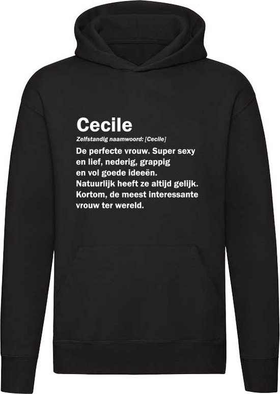 CECILE Sweat à capuche – Texte drôle – cadeau – anniversaire – Sweat à capuche