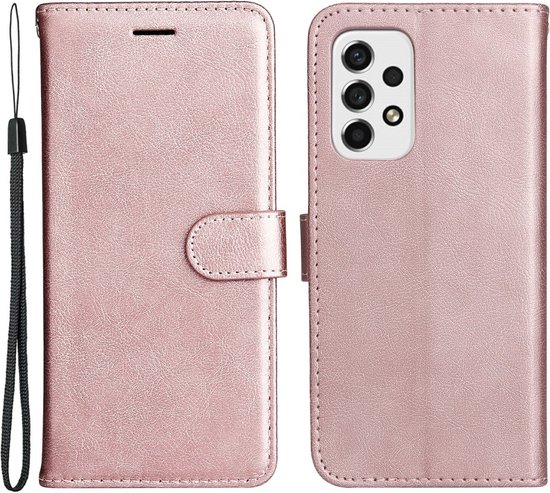 Book Case – Coque Samsung Galaxy A53 – Or Rose