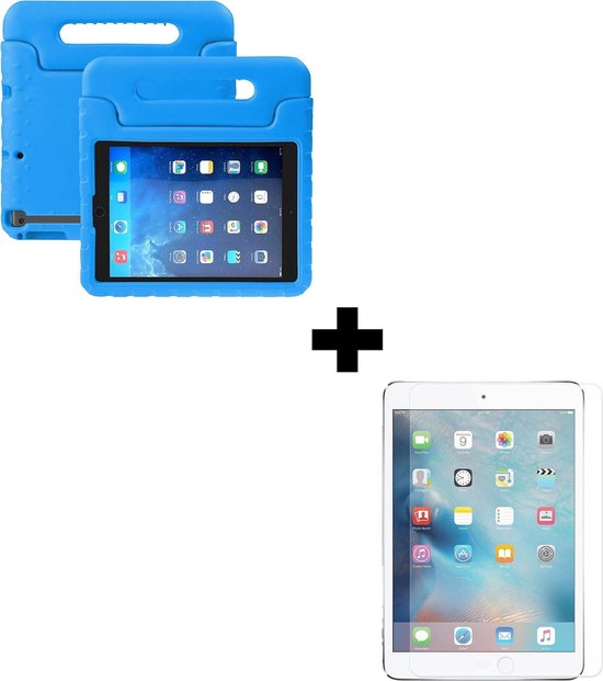 BTH iPad 2 Kids Sleeve Kidscase Cover Case avec Screenprotector Blauw Protection optimale avec cette housse pour enfants iPad 2 avec protecteur d&rsquo;écran! | La meilleure qualité à petit prix!