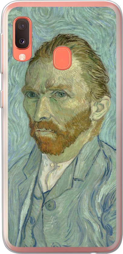 Coque Samsung Galaxy A20e – Autoportrait – Vincent van Gogh – Coque de téléphone en Siliconen