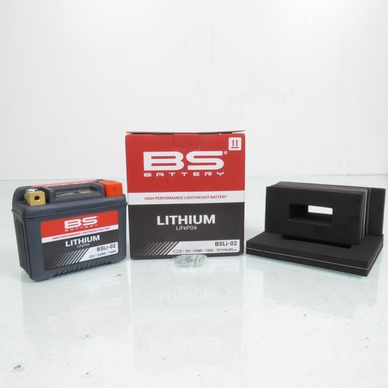 Batterie Lithium BS Battery pour Moto Suzuki 250 GT 1973 à 1979 BSLi-02 / LIB5L / HJB5L-FP / YB5L-B / 12V 24Wh Neuf