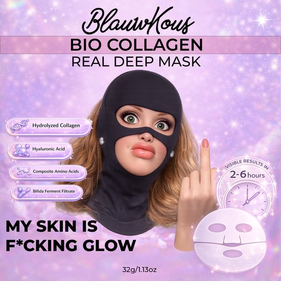 Blauwkous Mask – BIO Collagen Real Deep Mask – My skin is glow