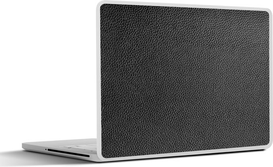 Autocollant pour ordinateur portable – 15,6 pouces – Cuir – Aspect cuir – Zwart – Clair – 36×27,5 cm – Autocollants pour ordinateur portable – Skin pour ordinateur portable – Couverture