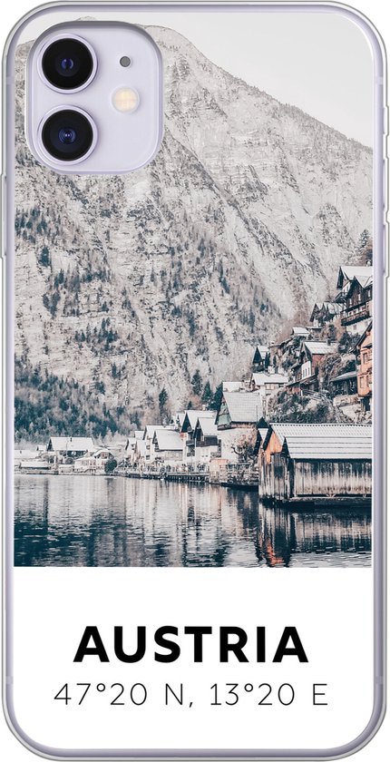 Coque iPhone 11 – Autriche – Water – Berg – Alpes – Coque en Siliconen pour téléphone