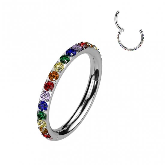 Clicker en titane de haute qualité à doublure simple 1,2×10 couleurs joyeuses