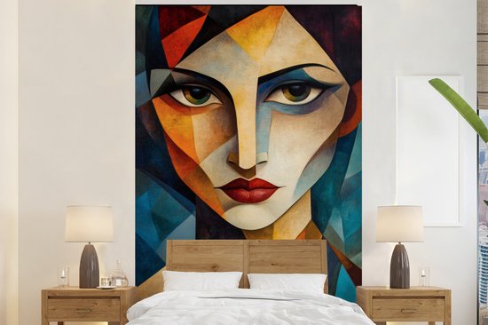 Behang – Fotobehang Portret – Abstract – Vormen – Breedte 195 cm x hoogte 300 cm