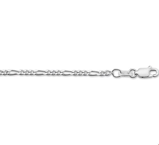 Bracelet TFT Argent Figaro 2, 75 mm 19 cm