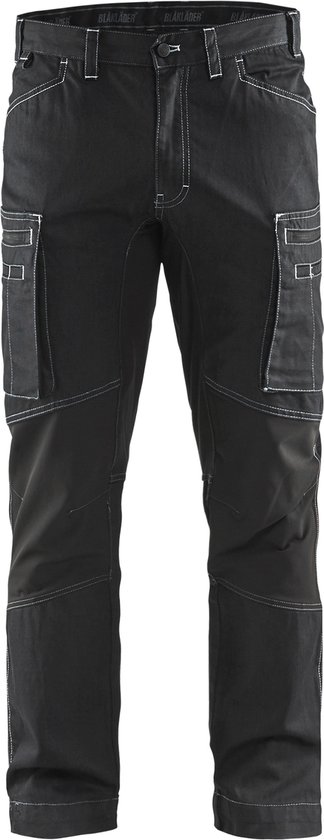 Blåkläder 1459-1142 Pantalon de travail de service extensible Zwart taille 58