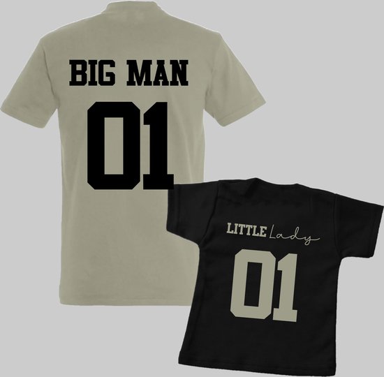 Chemises assorties père et fille- Cadeau Vaderdag -Cadeau pour papa-Taille homme S-Taille enfant 56