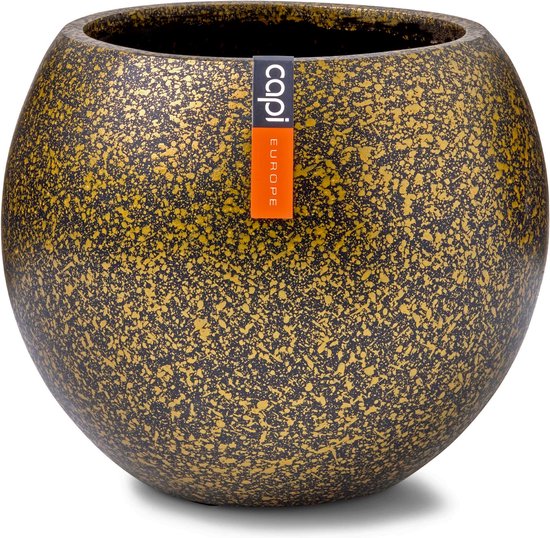 Capi Europe – Vase sphère Terrazzo 28×26 – Or