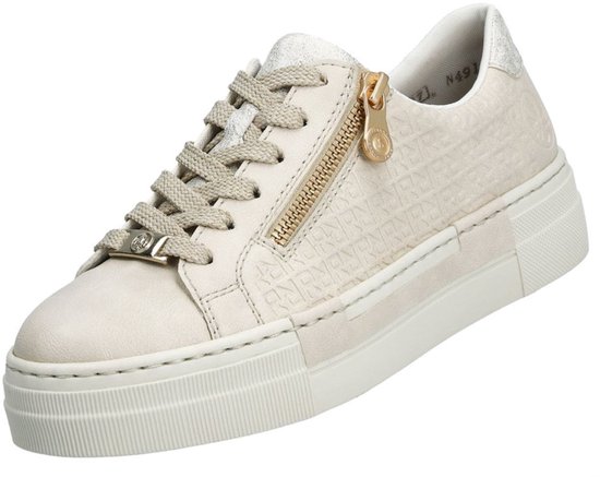 Baskets compensées Rieker blanches pour femmes