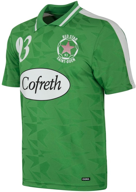 COPA – Red Star F.C. 1997/98 Maillot de Football Rétro – Hommes – Vert – L