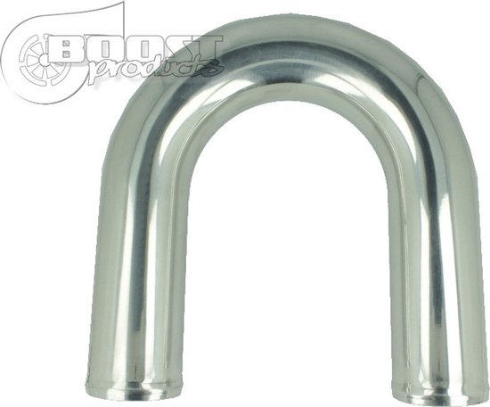 Coude en aluminium 180° d&rsquo;un diamètre de 60 mm, plié au mandrin, poli