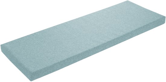 Coussin de canapé sleepling 110 x 50 cm turquoise, coussin de canapé, coussin d&rsquo;assise pour rebord de fenêtre, housse lavable, dessous antidérapant, fabriqué en UE