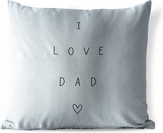 Coussin de jardin – Vaderdag – Cadeau pour homme – Proverbes – 40×40 cm – Résistant aux intempéries