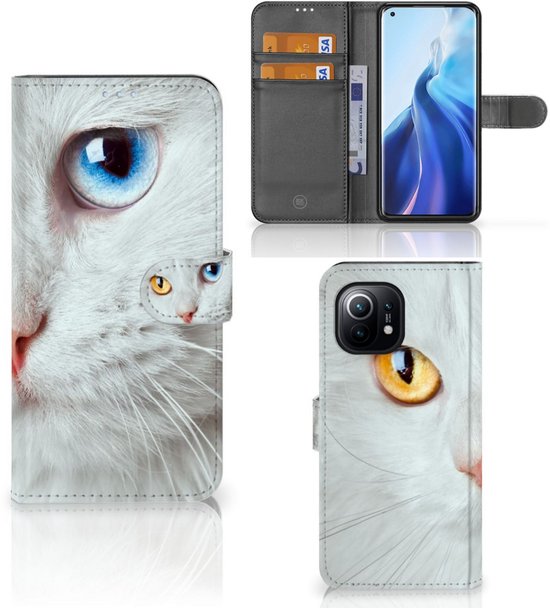 Coque Xiaomi Mi 11 Coque pour Chat Blanc