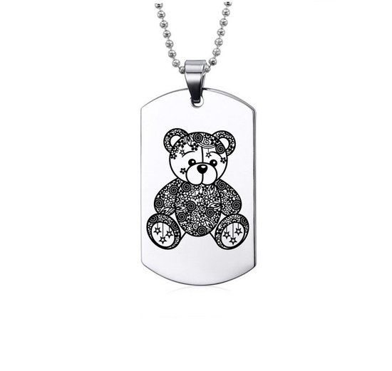 Collier en acier inoxydable – Ours