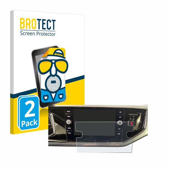 BROTECT – Protecteur d&rsquo;écran pour Volkswagen Polo VI Ready 2 Discover 8&Prime; – Film de protection mat (2 Pièces)