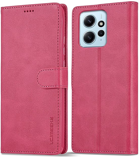 Etui Livre Luxe – Etui Xiaomi Redmi Note 12 4G – Rose