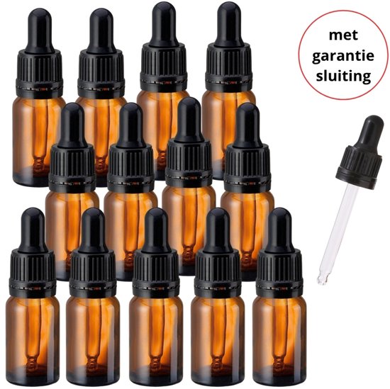Bouteilles de pipette 10 ml – Bouteilles en verre de 50 pièces avec pipette