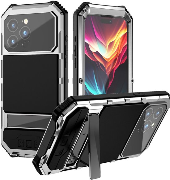 Convient pour Boîtier standard en métal robuste et résistant aux chocs Convient pour iPhone 15 Plus Pro Max