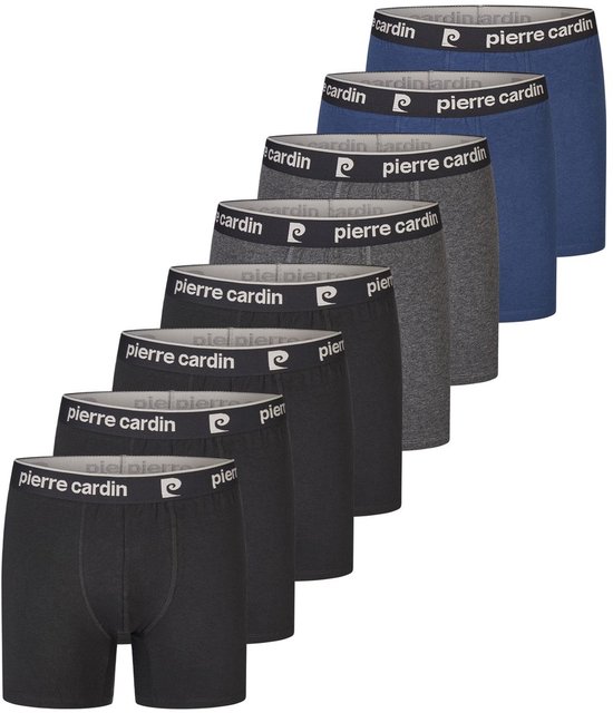 Boxers de 8 boxers Basic Pierre Cardin pour homme, multicolores, taille 5XL