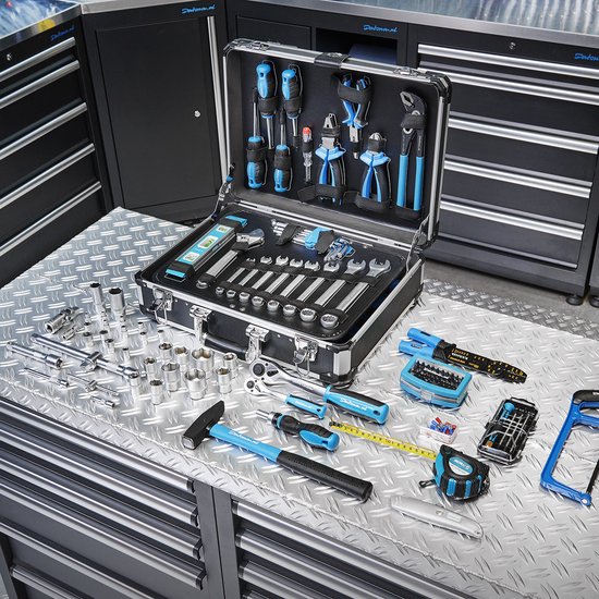 Boîte à outils de 154 pièces avec remplissage EVA