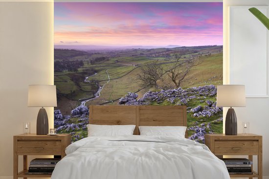 Calcaire dans le paysage du Yorkshire Dales National Park papier peint photo vinyle largeur 280 cm x hauteur 280 cm – Tirage photo sur papier peint (disponible en 7 tailles)