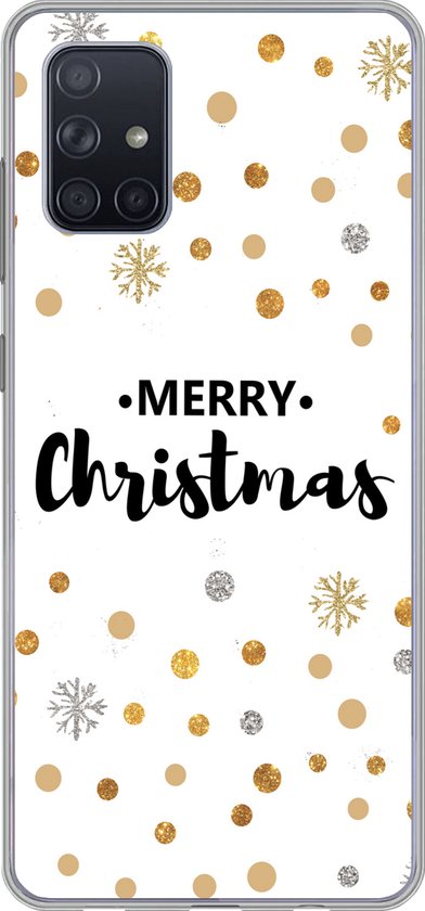 Coque Samsung Galaxy A51 5G – Noël – Or – Citations – Siliconen