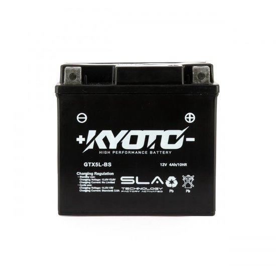 Batterie SLA Kyoto pour Moto KTM 250 Exc 2T 2010 YTX5L-BS / 12V 4Ah Neuf