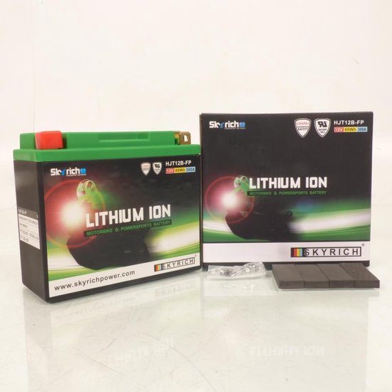 Batterie Lithium Skyrich pour Moto Ducati 939 Hyperstrada 2016 YT12B-BS / HJT12B-FP-S / 12V 4.8Ah Neuf